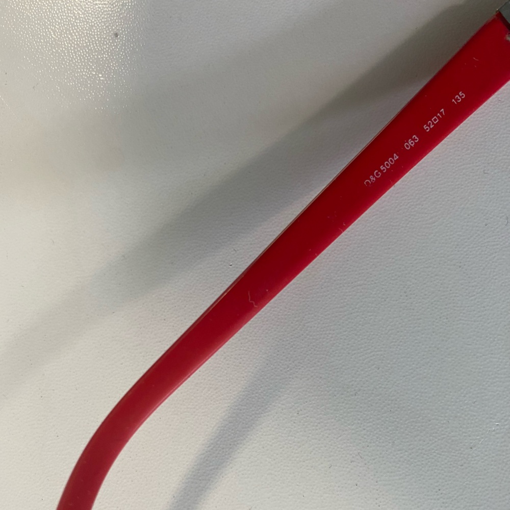 D&G Red Rectangular Vision Glasses - image 5